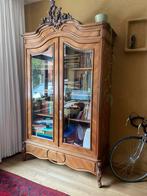 Antieke vitrinekast, Huis en Inrichting, Kasten | Vitrinekasten, Ophalen, 100 tot 150 cm, 200 cm of meer, Overige houtsoorten