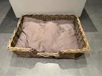 Rieten hondenmand 80x60x22 cm, Ophalen, Zo goed als nieuw