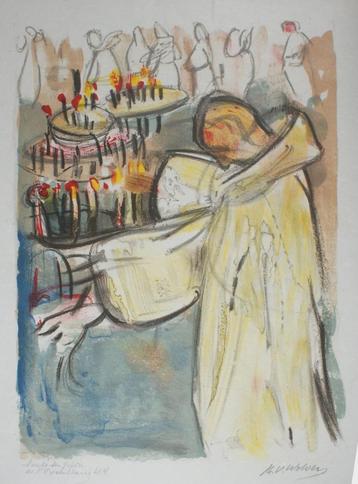 Henri Victor Wolvens (1896-1977): litho (42 x 54 cm) beschikbaar voor biedingen