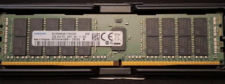 Samsung 32GB DDR4 ECC Registered geheugen, Informatique & Logiciels, Mémoire RAM, Utilisé, Serveur, 32 GB, DDR4, Enlèvement ou Envoi