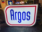 Argos benzine oude reclame lichtbak, Verzamelen, Reclamebord, Gebruikt, Ophalen of Verzenden
