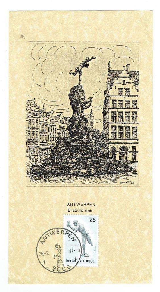 Gelegenheidskaart met zegel OBP nr 2401 (Post-0075), Postzegels en Munten, Brieven en Enveloppen | België, Overige typen, Ophalen of Verzenden