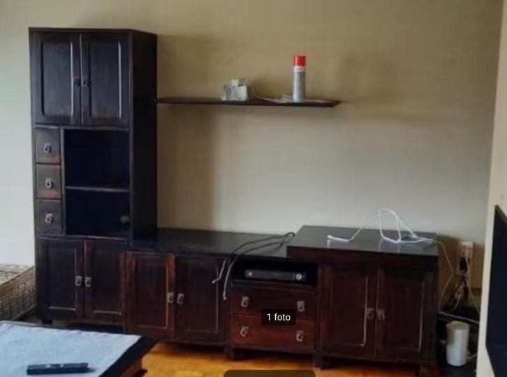 Kasten massief hout, Huis en Inrichting, Kasten | Dressoirs, Gebruikt, 200 cm of meer, 50 tot 75 cm, Met lade(s), Met deur(en)