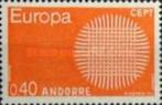 Postzegels Frans Andorra Europa 1970 Postfris, Postzegels en Munten, Ophalen of Verzenden, Overige landen, Postfris