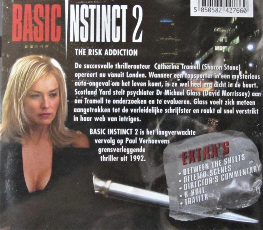 ② DVD THRILLER- BASIC INSTINCT 2 (SHARON STONE). — DVD | Thrillers &  Policiers — 2ememain