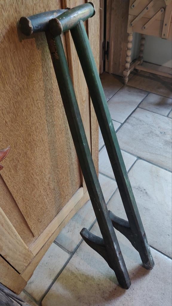 Authentieke oude houten stelten 89 cm hoog, Ophalen