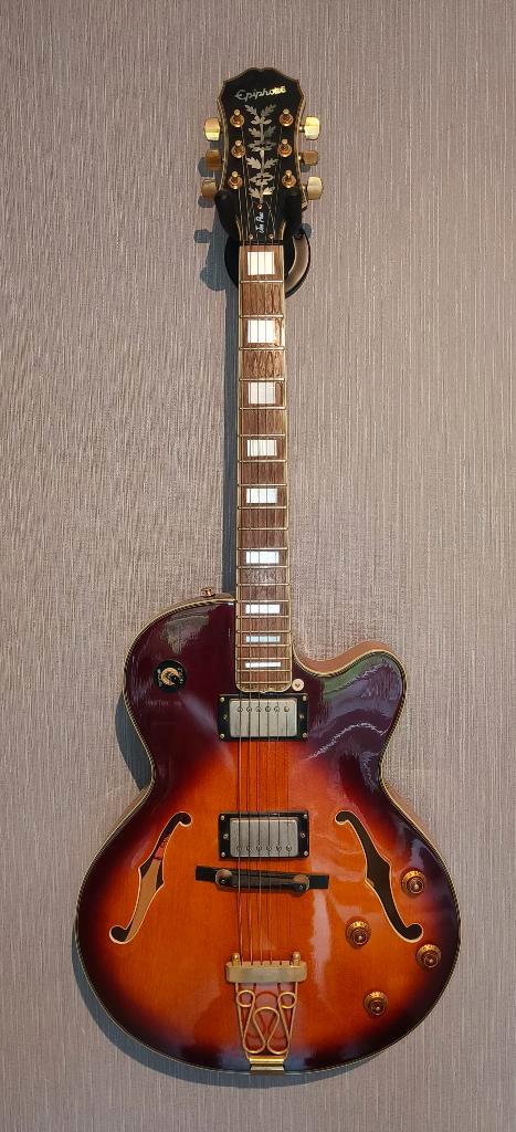 Epiphone Joe Pass Emperor-II, Muziek en Instrumenten, Snaarinstrumenten | Gitaren | Elektrisch, Zo goed als nieuw, Hollow body
