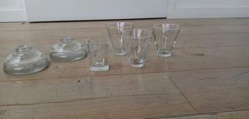 5 glazen kandelaars voor kaarsen, Impeccable 5€ beschikbaar voor biedingen