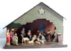 Kerststal met figuurtjes (16 delig) uit de jaren '50, Ophalen