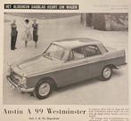 Oldtimer AUSTIN A99 - Brochure de voiture d'essai 1960, Comme neuf, Autres marques, Austin A99 Westminster, Envoi