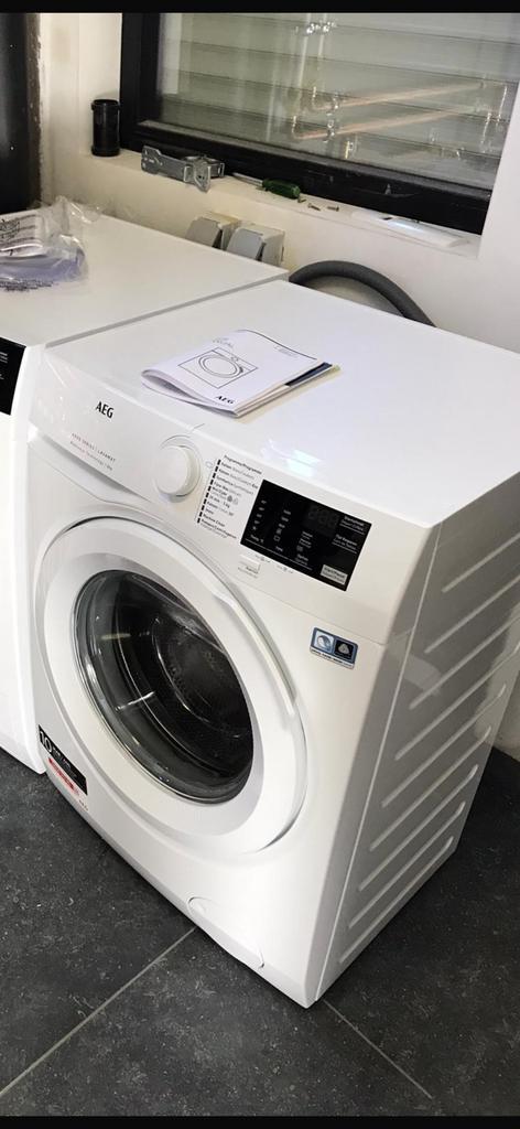 Wasmachine AEG 8kg - L6FBI84W, Elektronische apparatuur, Wasmachines, Zo goed als nieuw, Voorlader, 6 tot 8 kg, 1200 tot 1600 toeren