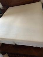 Lit double 1,8x2m : coffrets IKEA + matelas de qualité, Maison & Meubles, Comme neuf, Enlèvement, 180 cm, Blanc