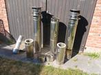 2 Dubbelwandige inox schouw en toebehoren, Ophalen, Gebruikt