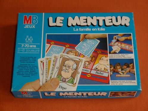 JEU MB : * LE MENTEUR , LA FAMILLE EN FOLIE *, Hobby en Vrije tijd, Gezelschapsspellen | Overige, Gebruikt, Een of twee spelers