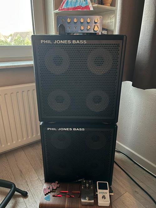 Phil Jones full stack (mint!), Muziek en Instrumenten, Versterkers | Bas en Gitaar, Zo goed als nieuw, Basgitaar, 100 watt of meer