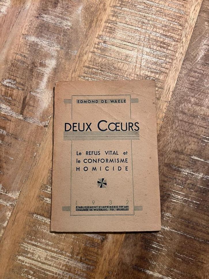 Deux Coeurs - Edmond De Waele, Boeken, Politiek en Maatschappij, Gelezen, Maatschappij en Samenleving, Ophalen of Verzenden