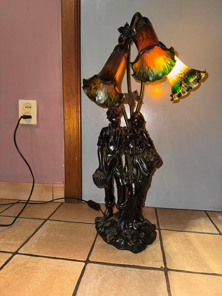 Antieke sfeerlamp, Huis en Inrichting, Lampen | Vloerlampen, Gebruikt, Overige materialen, Ophalen