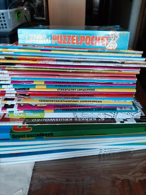 33 puzzelboeken favoriet denksport kruiswoordraadsels crypto, Hobby en Vrije tijd, Denksport en Puzzels, Ophalen of Verzenden