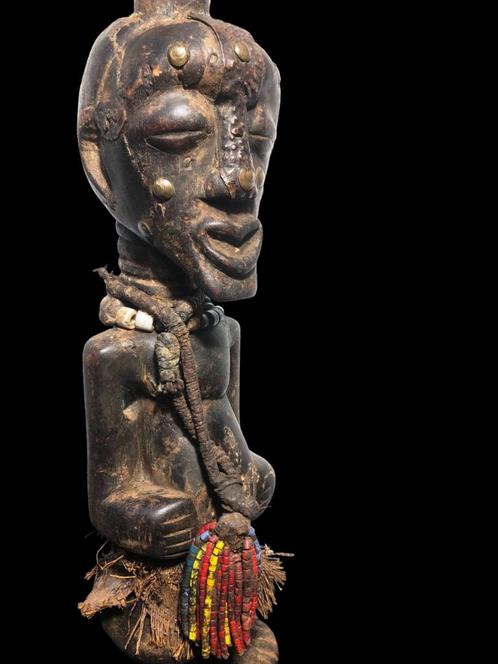 Ancien fétiche Nkishi - Songyé - Congo RDC 46 cm, Antiquités & Art, Art | Art non-occidental, Enlèvement ou Envoi