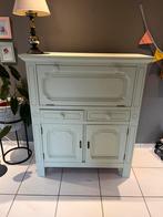 Houten barkast kleur mint, Ophalen, Eikenhout, Met deur(en)