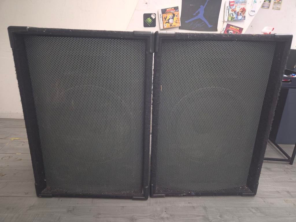 Muziek boxen rood zwarte bekaboling, TV, Hi-fi & Vidéo, Enceintes, Enlèvement, Utilisé