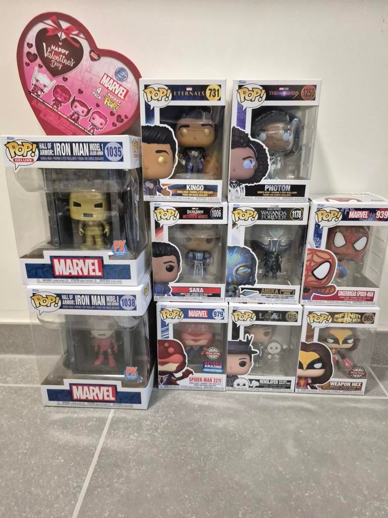 Verschillende funko's (marvel,pokemon,batman,diney ...), Verzamelen, Ophalen, Zo goed als nieuw