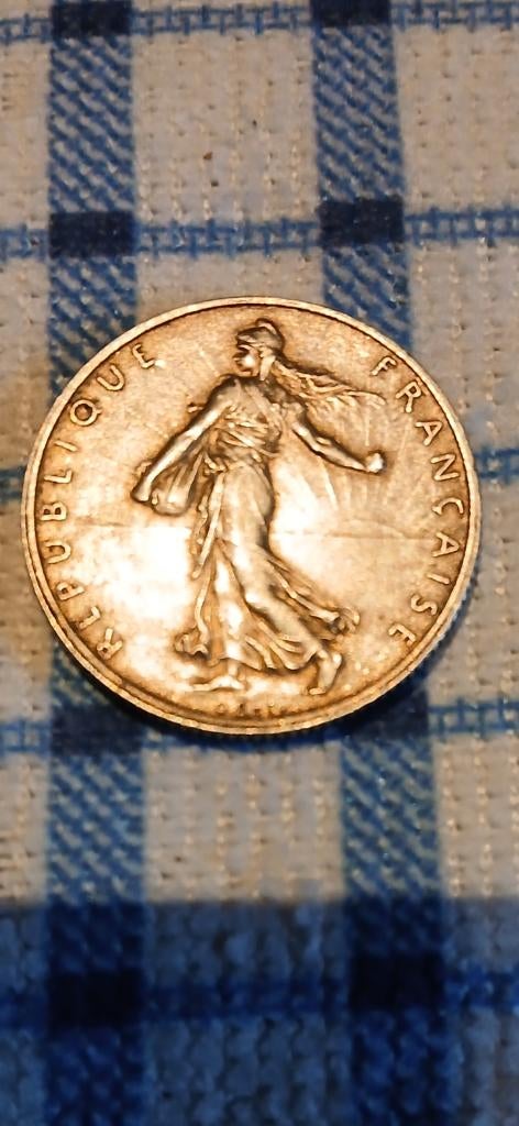 2 francs semeuse 1918 état SUPERBE., Enlèvement ou Envoi, France, Monnaie en vrac, Argent