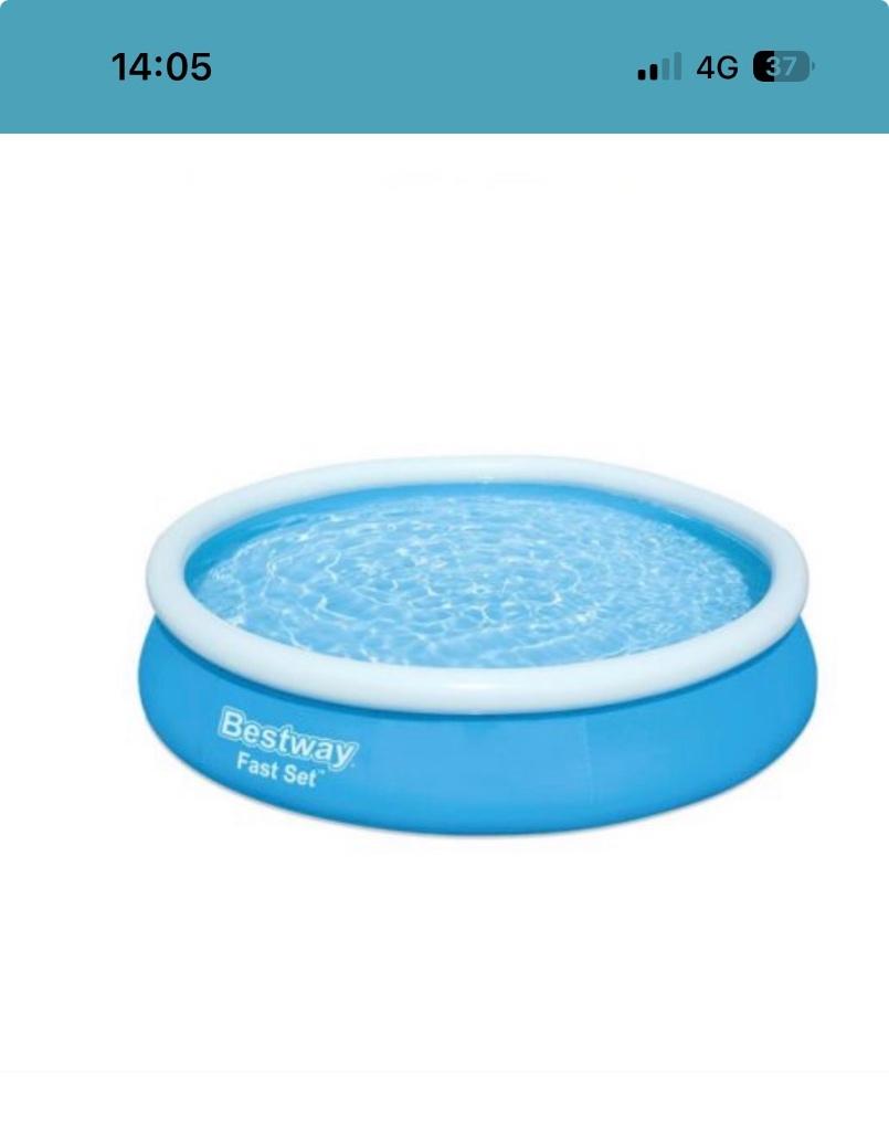 Best way fast set zwembad 366 x 76 cm, Tuin en Terras, Zwembaden, Ophalen, Minder dan 80 cm, Opblaaszwembad, Rond