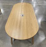 Hay triangle leg tafel 250x85cm eikenhout, Ophalen, Eikenhout, 200 cm of meer, 50 tot 100 cm