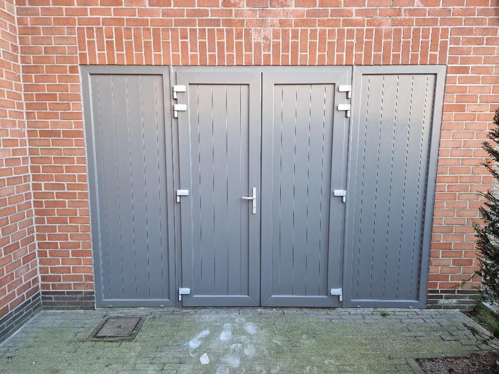 Opendraaiende poort, Tuin en Terras, Tuinhekken en Hekwerk, Zo goed als nieuw, Overige typen, Kunststof, Ophalen