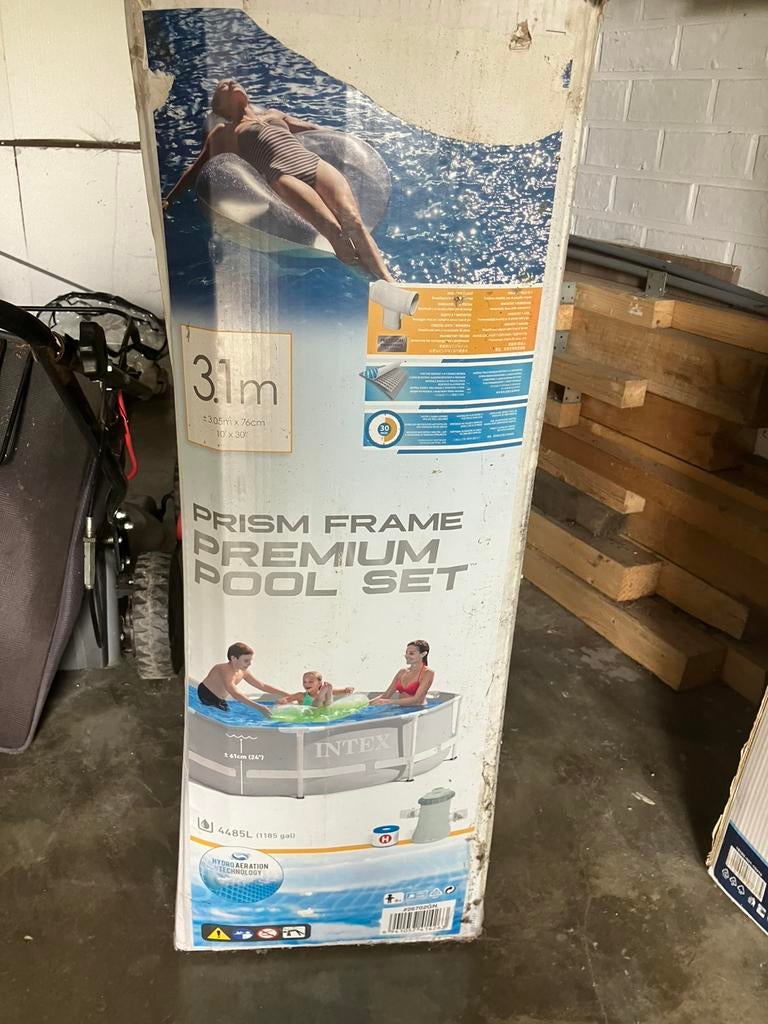 Zwembad intex rond, Jardin & Terrasse, Piscines, Enlèvement, Comme neuf, Rond