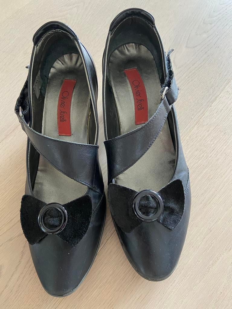 Zwarte damesschoenen Olivier Strelli-maat 38, Kleding | Dames, Ophalen, Zwart, Dansschoenen, Zo goed als nieuw