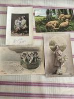4 oude postkaarten kindjes, Verzamelen, Ophalen