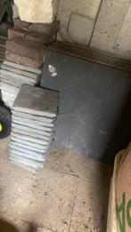 Blauwe hardsteen tegels 20x20 33st en 60x60 5st, Doe-het-zelf en Bouw, Tegels, Ophalen, Zo goed als nieuw, Hardsteen, Vloertegels
