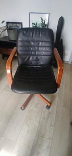 Bureau stoel vintage, Ophalen, Gebruikt, Zwart, Bureaustoel