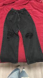 Titel: Stoere Zwarte Ripped Jeans – Maat S – Perfecte Staat, Ophalen, Zo goed als nieuw, Maat 46 (S) of kleiner, Zwart