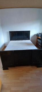 zwart gelakt  bed 1,4 m breed, Huis en Inrichting, Ophalen, Gebruikt, Tweepersoons, 140 cm