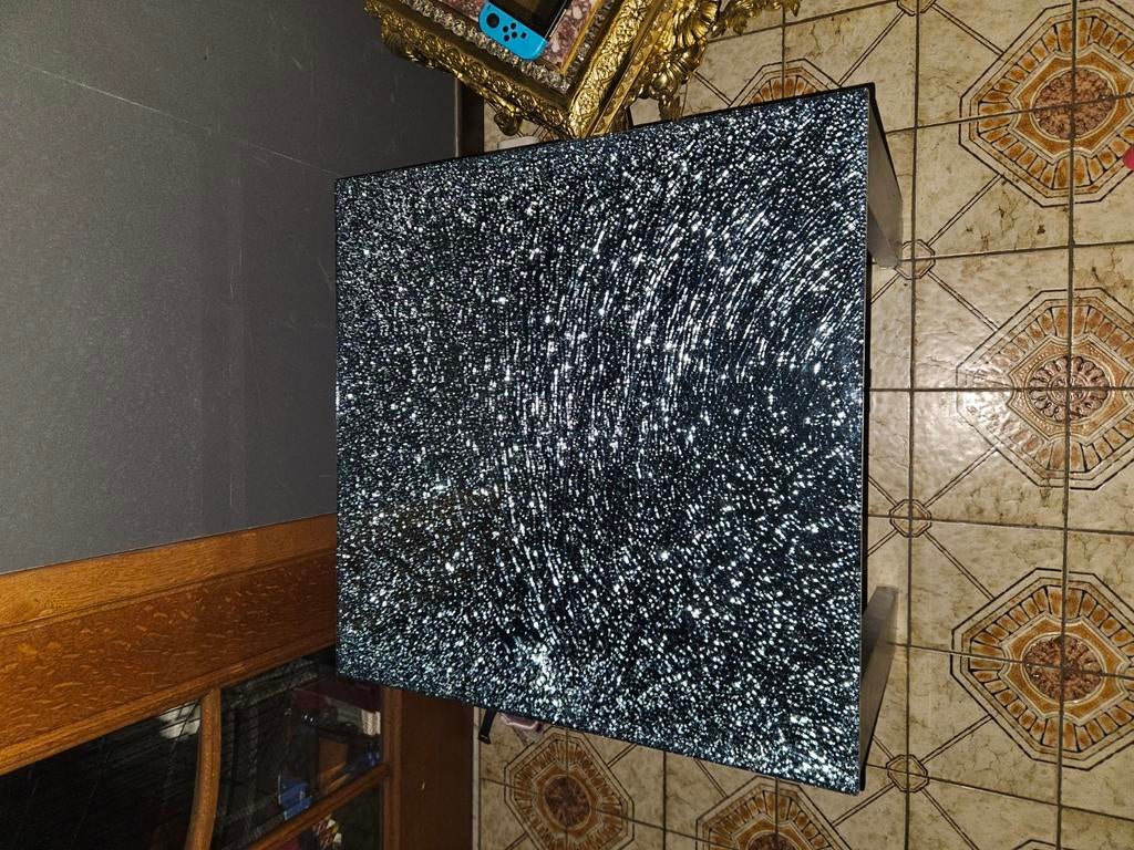 Vintage salontafel crashed glass JSD, Ophalen