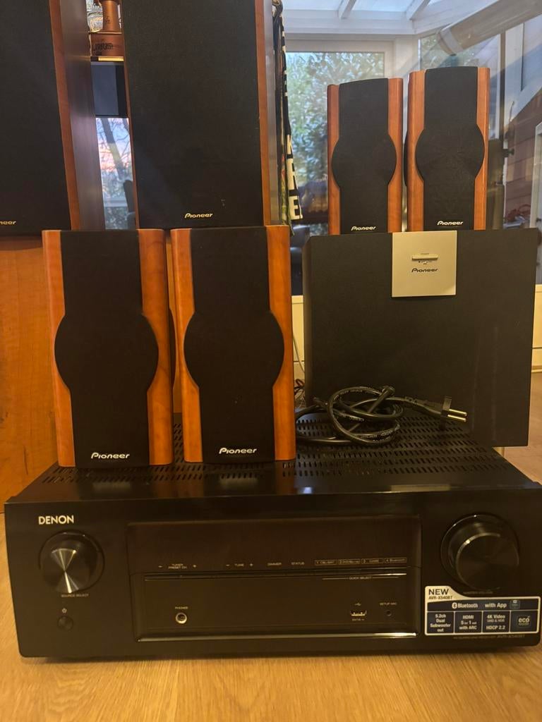 Denon AV receiver + Pioneer speakers (5.1 set), Ophalen, Gebruikt, Pioneer
