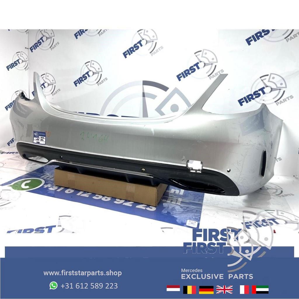 W205 FACELIFT AMG ACHTERBUMPER + DIFFUSER ORIGINEEL Mercedes, Gebruikt, -, Ophalen of Verzenden, Achter