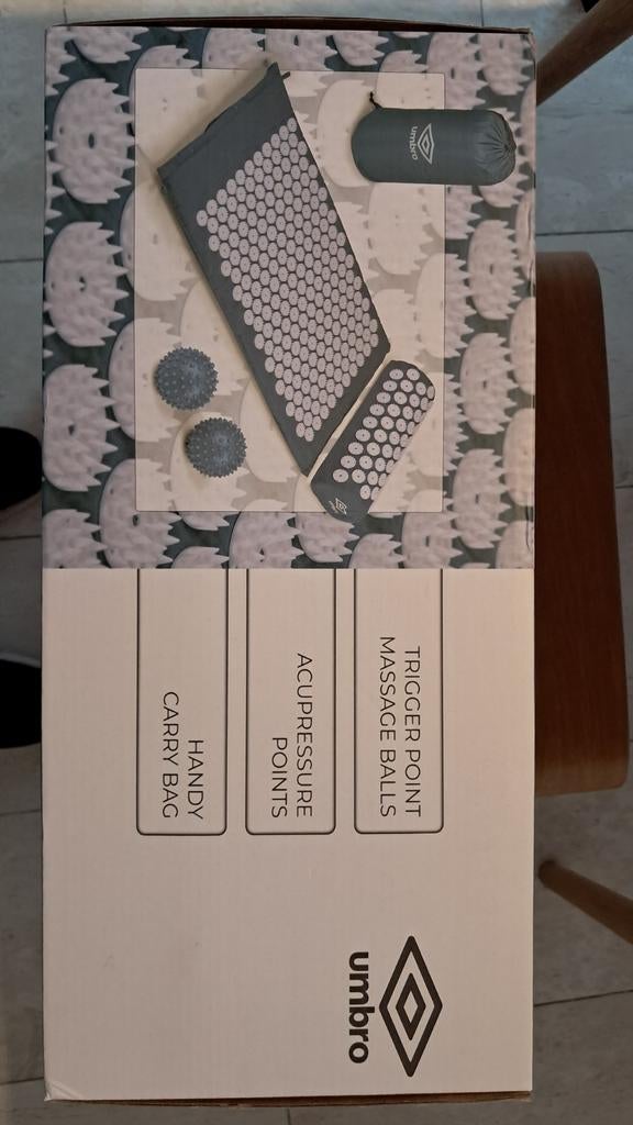 Umbro acupressuurmat, Ophalen