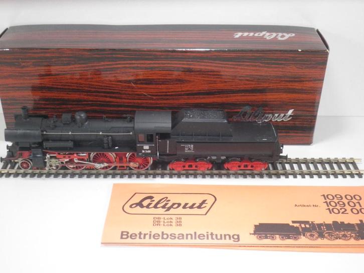 Liliput 109 00 Stoomlocomotief DB type 38, Hobby & Loisirs créatifs, Trains miniatures | HO, Comme neuf, Locomotive, Liliput, Analogique