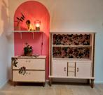 Vintage roze kasten, Ophalen