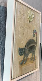 Schilderij + assemblage Frank Slabbinck, Enlèvement