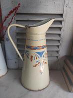 Mooie oude grote emaille waterkan / kan / lampetkan, Enlèvement ou Envoi