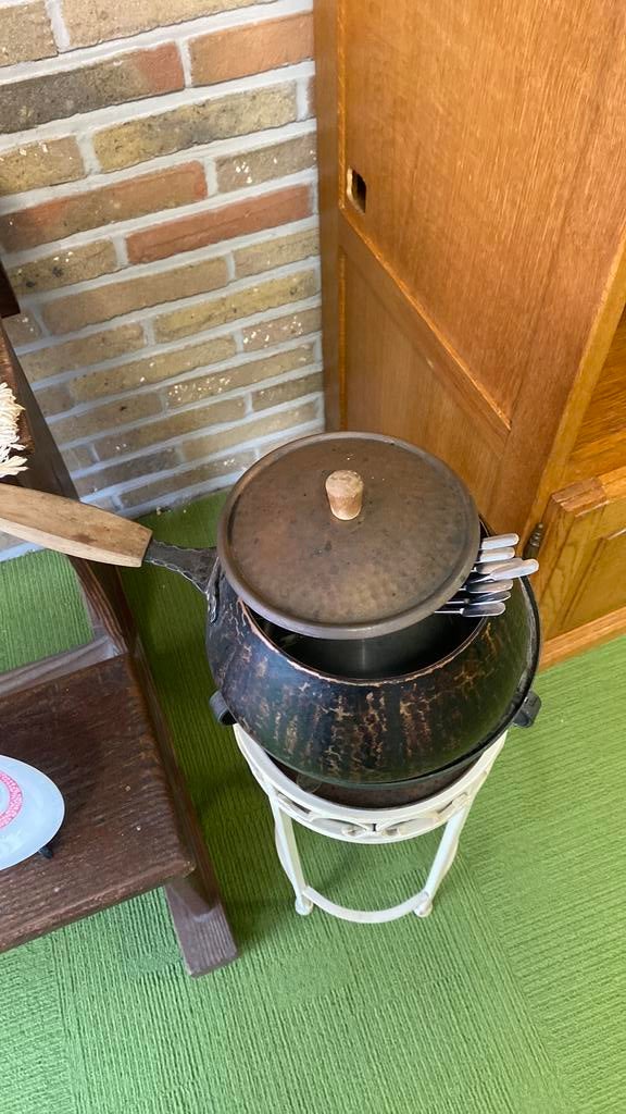 Fondue stel old fashion, Tuin en Terras, Ophalen, Zo goed als nieuw