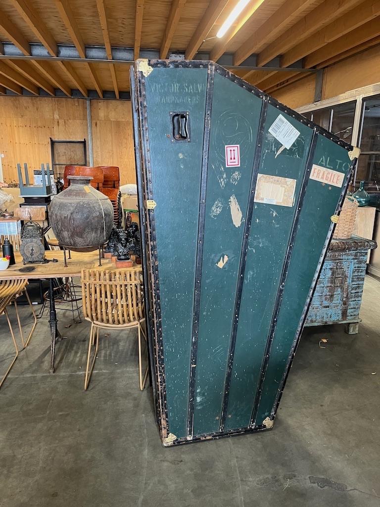 Unieke Vintage Reiskoffer voor Harp Van Victor Salvi, Ophalen, Gebruikt