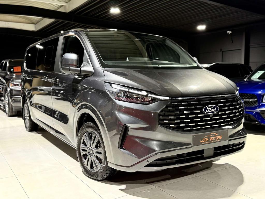 Ford Tourneo Custom TITANIUM LONG 2.0 TdCi 136CV 8 PLACES BO, Stof, Gebruikt, 4 cilinders, 136 pk