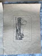 8 gravures Alfred Martin Vues Meuse Liège Namur Huy Dinant, Antiquités & Art, Art | Eaux-fortes & Gravures, Enlèvement