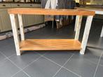 Bijzettafel TEAK te koop, Huis en Inrichting, Tafels | Sidetables, Ophalen, 100 tot 150 cm, Teakhout, Landelijk
